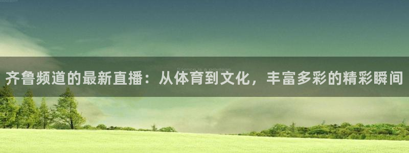 山猫乐球足球直播：齐鲁频道的最新直播：从体育到文化，丰富多彩的精彩瞬间